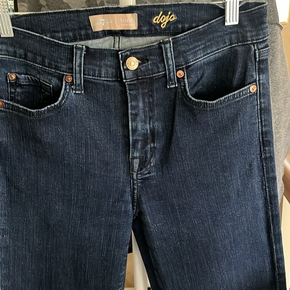 7 For All Mankind Dark Blue Jeans Sz 28 - Picture 3 of 10